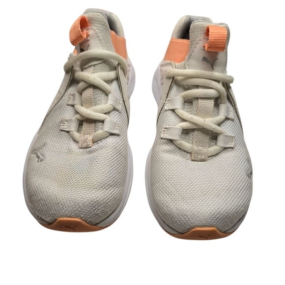 Puma White Peach Sneakers Girls 1.5C - Picture 2 of 8